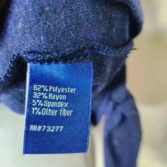 Apt. 9 women's sparkly blue mock neck long sleeve top size PXS - Picture 8 of 8